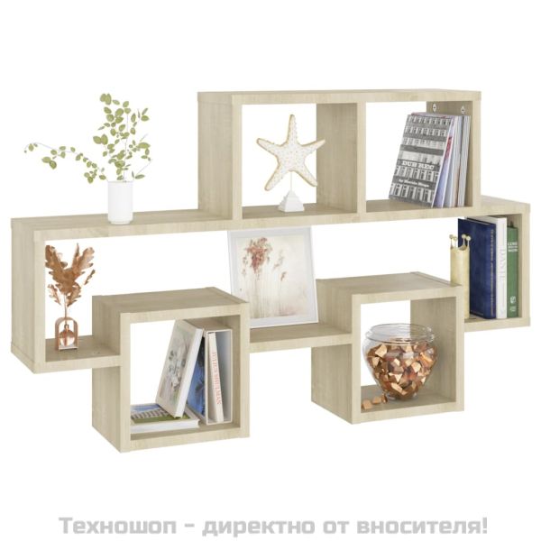 Стенен рафт във форма на кола, дъб сонома, 82x15x51 см