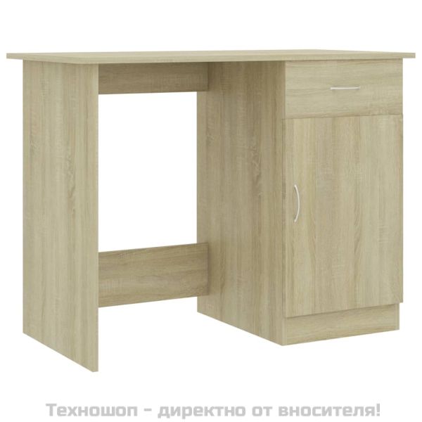 Бюро, дъб сонома, 100x50x76 см, инженерно дърво