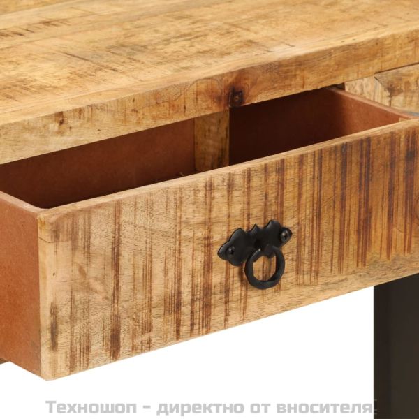 Конзолна маса, 110x30x76 см, мангово дърво масив
