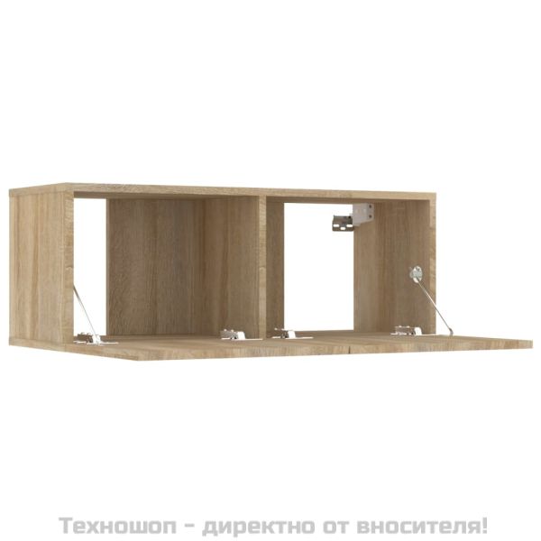 ТВ шкафове 2 бр дъб сонома 80x30x30 см инженерно дърво