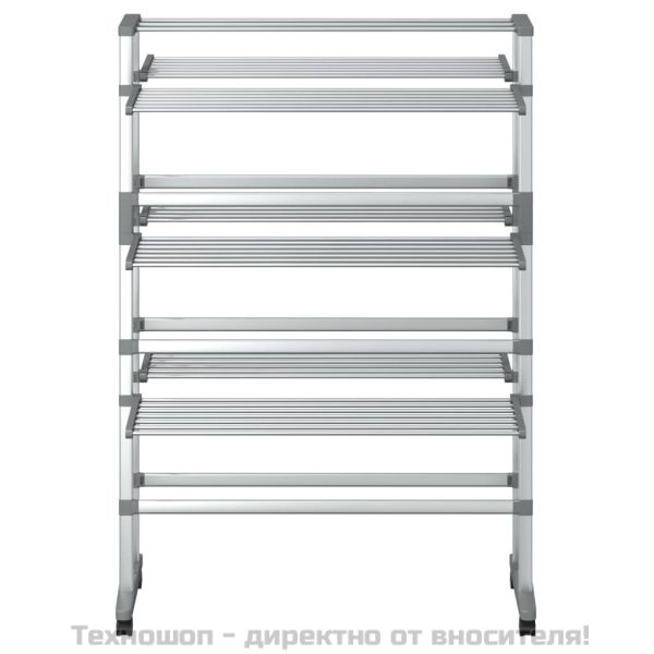 Сушилник за дрехи с колелца, 89x64x129 см, алуминий