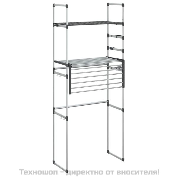 Рафт за пералня 77x52x192 см алуминий