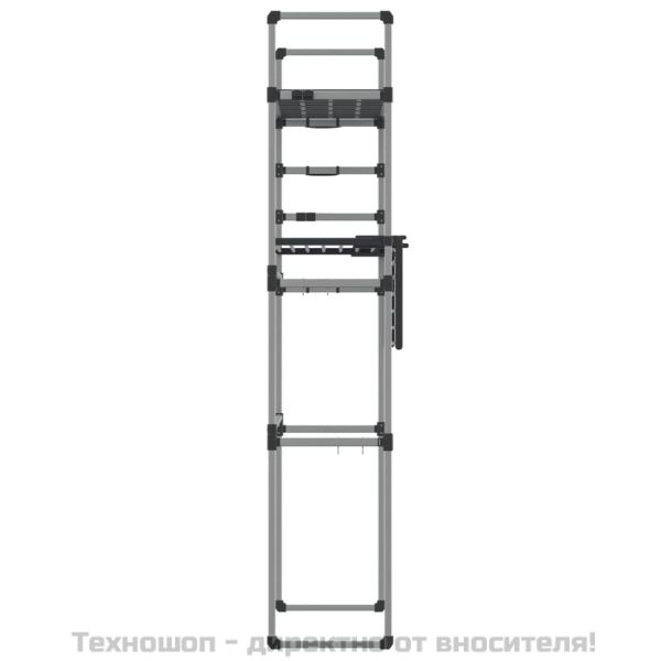 Рафт за пералня 77x52x192 см алуминий
