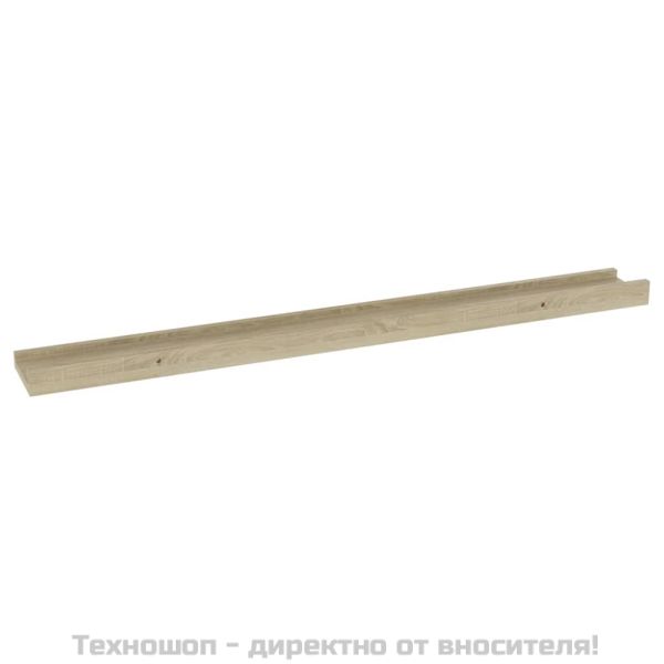 Стенни рафтове, 4 бр, сонома дъб, 80x9x3 см