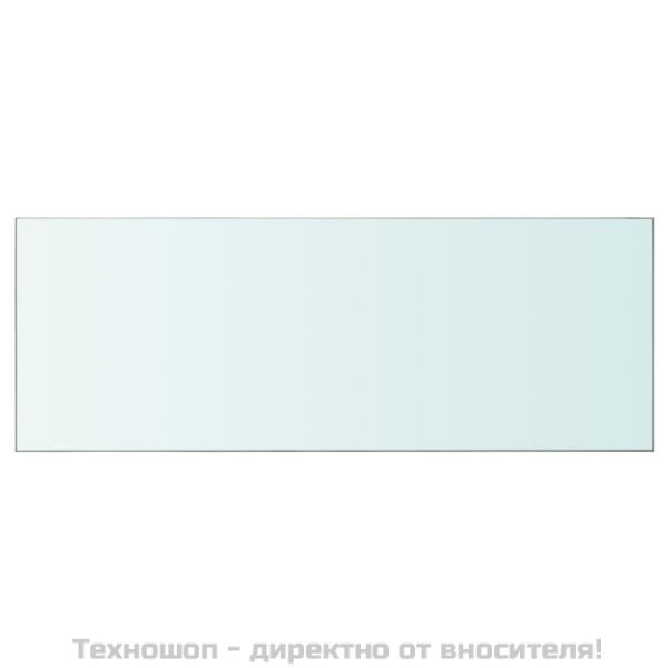 Рафтове, 2 бр, панели прозрачно стъкло, 80x30 см