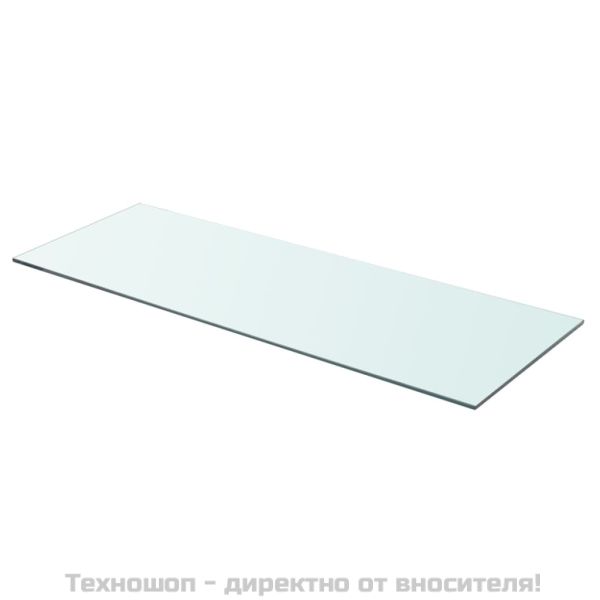 Плоча за рафт, прозрачно стъкло, 80 x 30 см