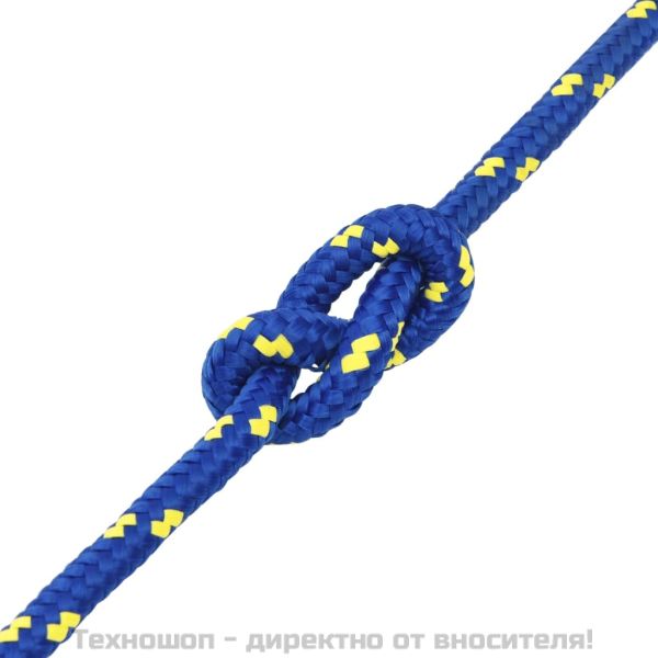 Въже за лодка синьо 14 мм 100 м полипропилен