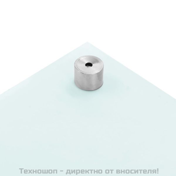 Кухненски гръб, бял, 90x40 см, закалено стъкло
