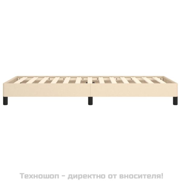 Рамка за легло без матрак, kремав, 80x200 см, плат