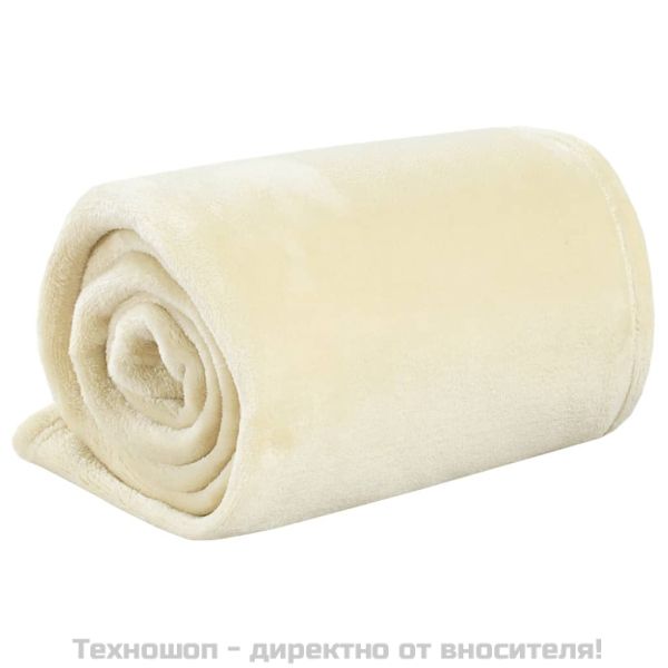 Одеяло, кремаво, 130x170 см, полиестер