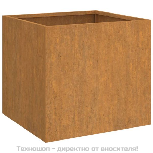 Кашпи, 2 бр, 49x47x46 см, кортенова стомана
