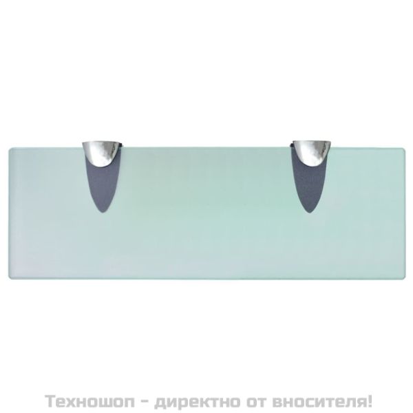 Подвижни рафтове, 2 бр, стъкло, 30x10 см, 8 мм