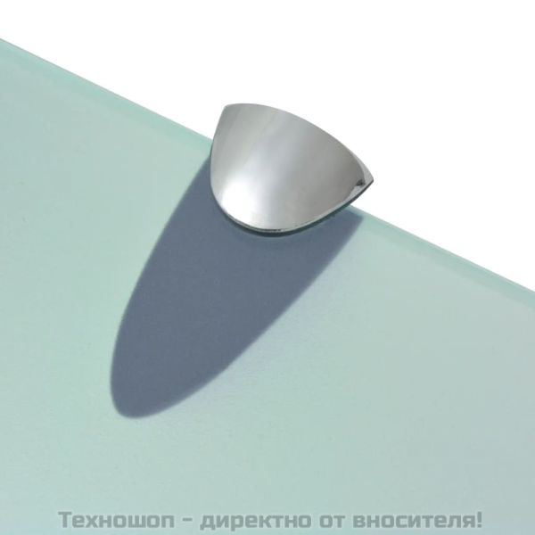 Подвижни рафтове, 2 бр, стъкло, 30x10 см, 8 мм