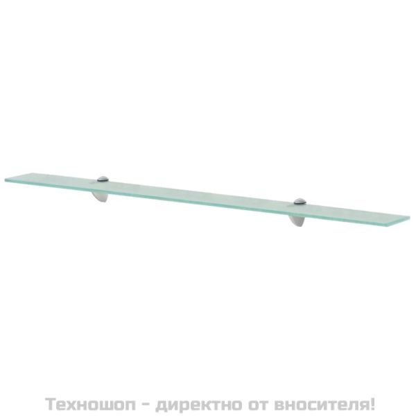 Подвижни рафтове, 2 бр, стъкло, 100x10 см, 8 мм