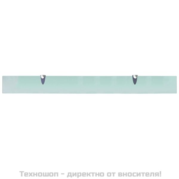 Подвижни рафтове, 2 бр, стъкло, 100x10 см, 8 мм