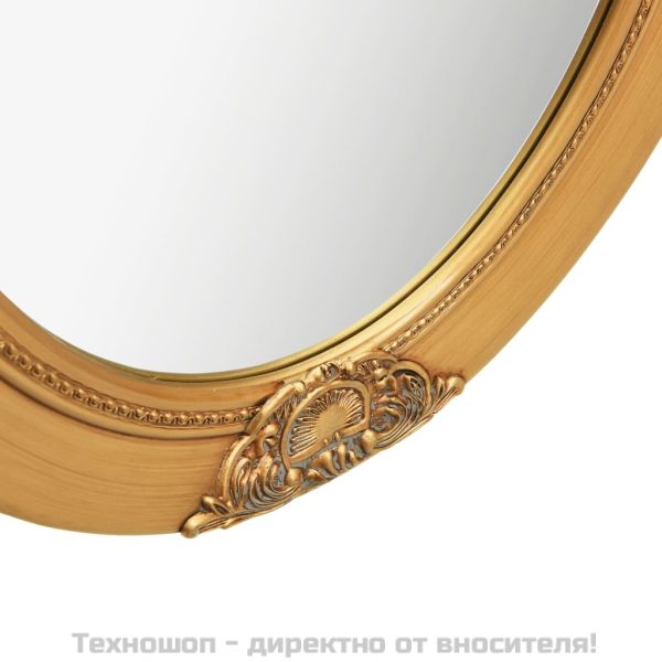 Стенно огледало, бароков стил, 50x60 см, златисто