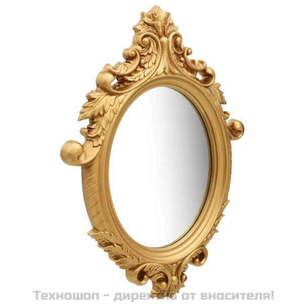 Стенно огледало, стил замък, 56x76 см, златисто