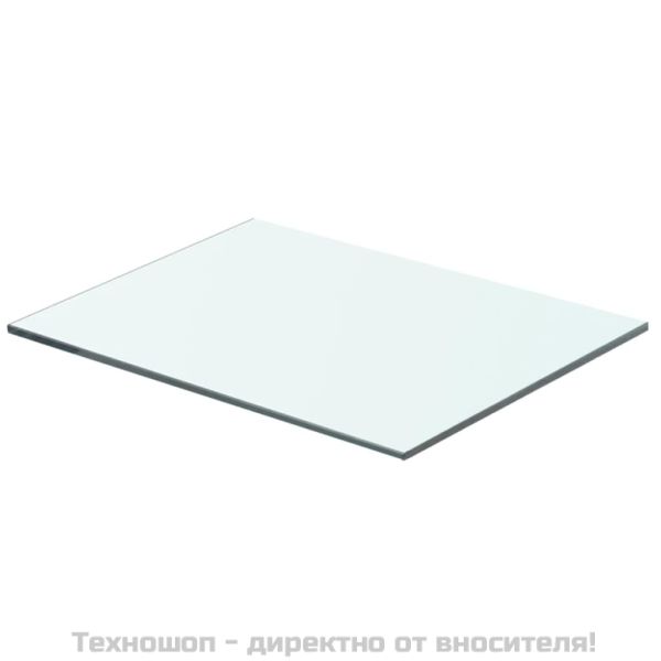 Плоча за рафт, прозрачно стъкло, 40 x 25 см