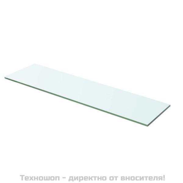Плоча за рафт, прозрачно стъкло, 60 x 12 см