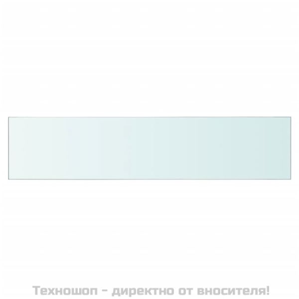 Плоча за рафт, прозрачно стъкло, 60 x 12 см