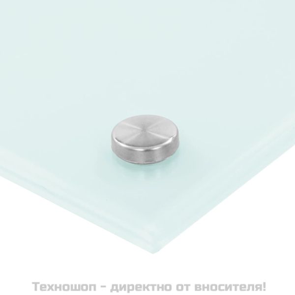 Кухненски гръб, бял, 100x40 см, закалено стъкло