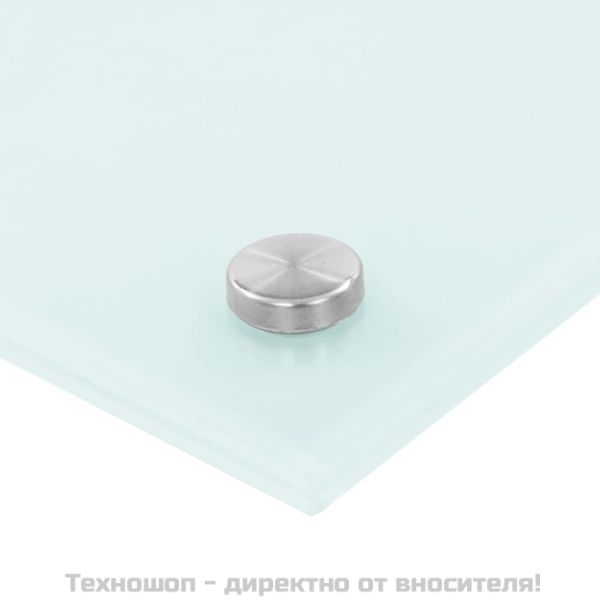 Кухненски гръб, бял, 70x50 см, закалено стъкло
