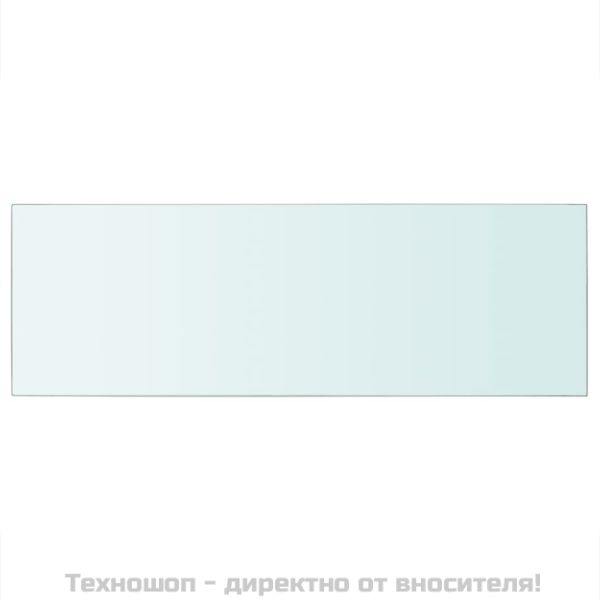 Рафтове, 2 бр, панели прозрачно стъкло, 70x25 см