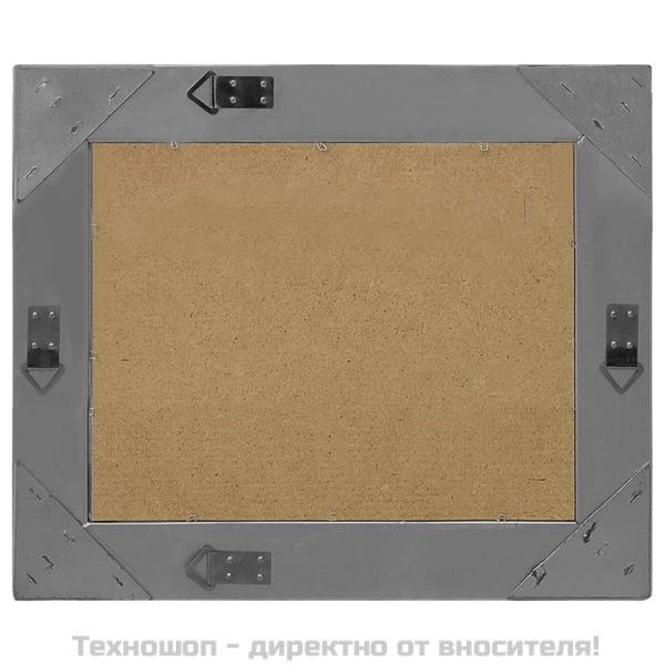 Стенно огледало, бароков стил, 50x40 см, черно