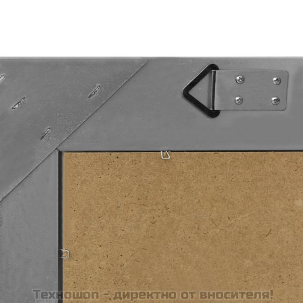 Стенно огледало, бароков стил, 50x40 см, черно