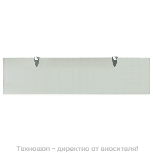 Подвижни рафтове, 2 бр, стъкло, 80x20 см, 8 мм