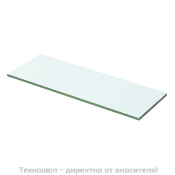 Рафтове, 2 бр, панели прозрачно стъкло, 50x12 см