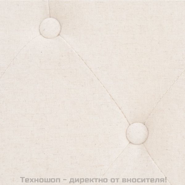 Комплект дивани от 2 части текстил кремавобял