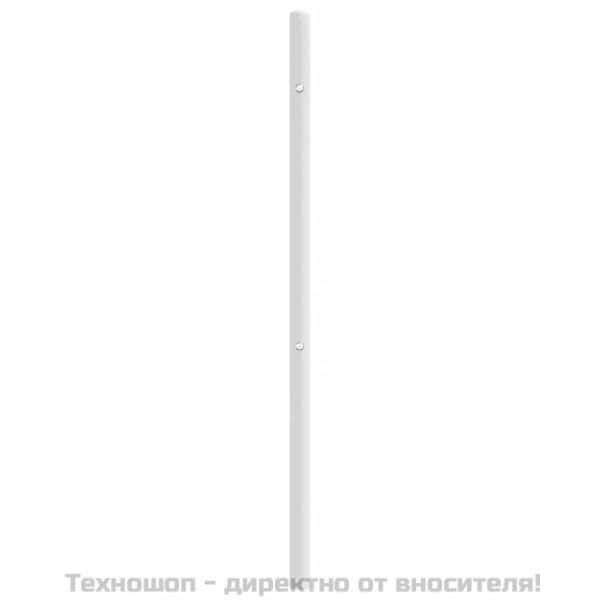 Метална резервна табла за легло, бяла, 193 см