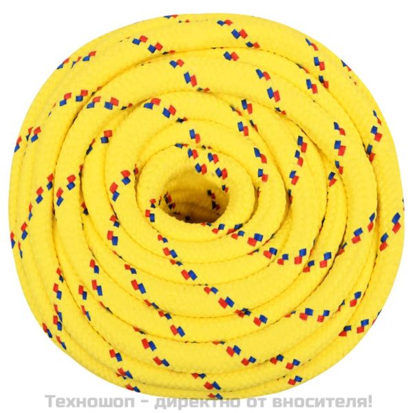 Въже за лодка жълто 16 мм 250 м полипропилен