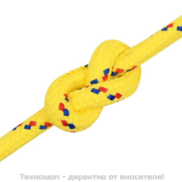 Въже за лодка жълто 16 мм 250 м полипропилен