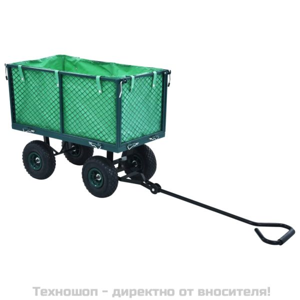 Градинска ръчна количка, зелена, 350 кг