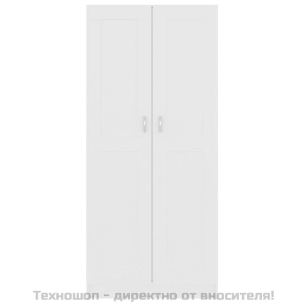 Библиотека, бяла, 82,5x30,5x185,5 см, ПДЧ