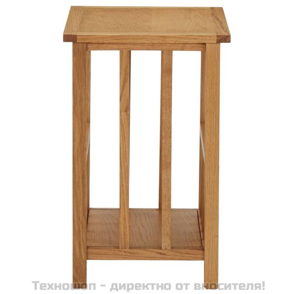 Маса за списания, 45x35x55 см, дъбово дърво масив