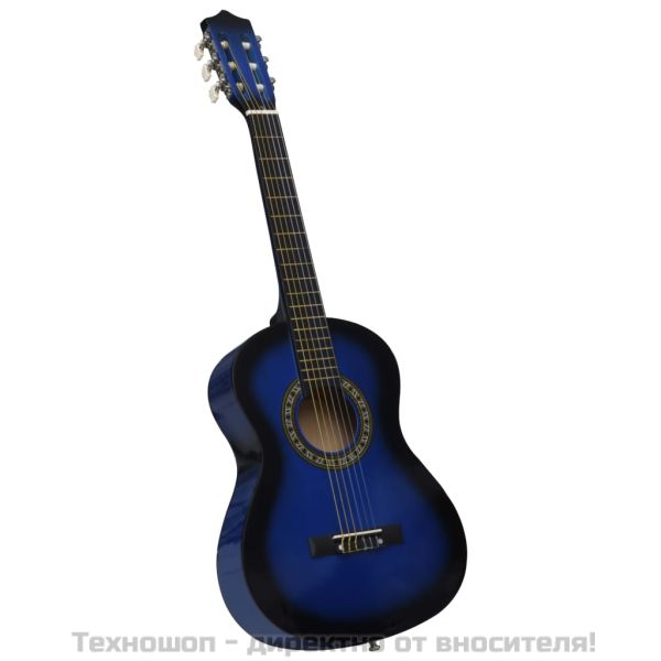 Класическа китара за начинаещи и деца с калъф, 1/2, 34"