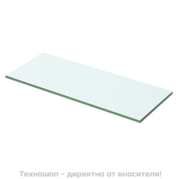 Рафтове, 2 бр, панели прозрачно стъкло, 50x15 см