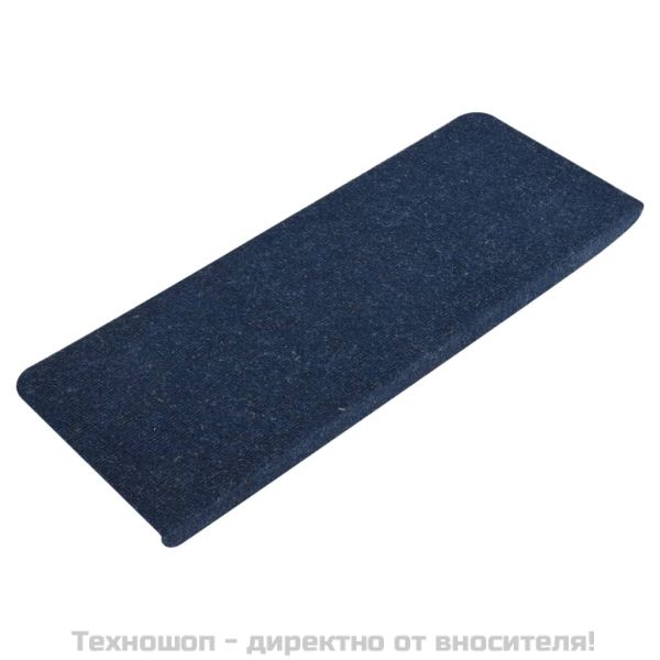 Самозалепващи стелки за стълби, 15 бр, 65x24,5x3,5 см, сини