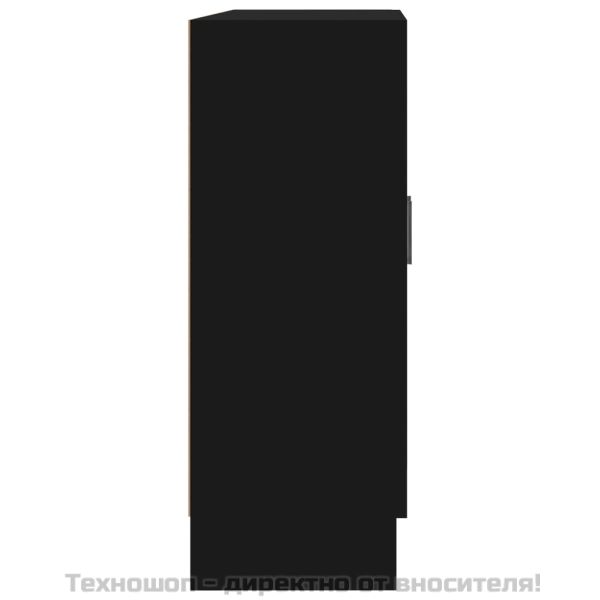 Библиотека, черна, 82,5x30,5x80 см, ПДЧ