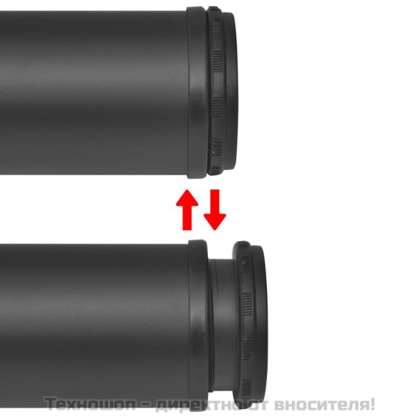 4 крака за регулиране на височината на маси, черно, 710 мм