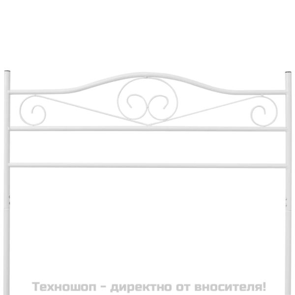 щендер за дрехи, бял, стомана