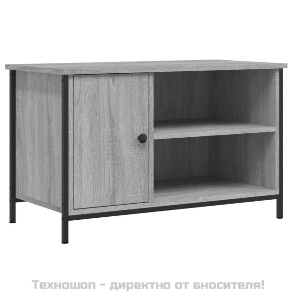 ТВ шкаф, сив сонома, 80x40x50 см, инженерно дърво