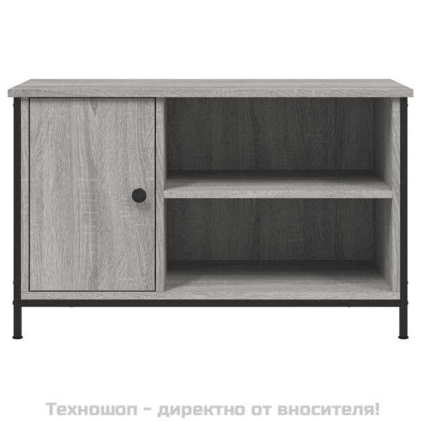 ТВ шкаф, сив сонома, 80x40x50 см, инженерно дърво