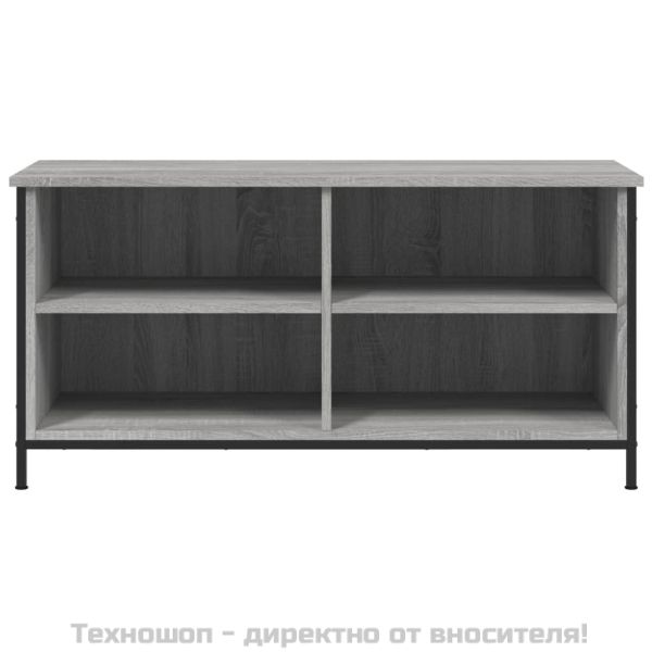 ТВ шкаф, сив сонома, 100x40x50 см, инженерно дърво