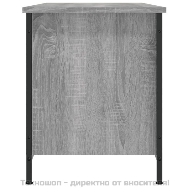 ТВ шкаф, сив сонома, 100x40x50 см, инженерно дърво