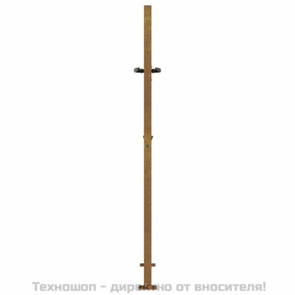 Градинска порта 100x125 см, кортенова стомана