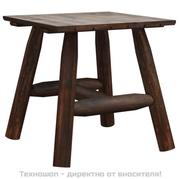 Градински лаундж комплект от 3 части, масивно дърво смърч